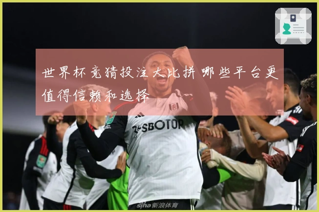 世界杯竞猜投注大比拼 哪些平台更值得信赖和选择